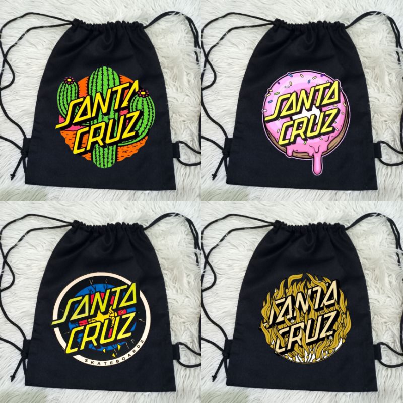 Tas Serut Distro Santa Cruz Bahan Baby Kanvas Premium Tebal / Tas Serut Baby Canvas Distro Santa Cru