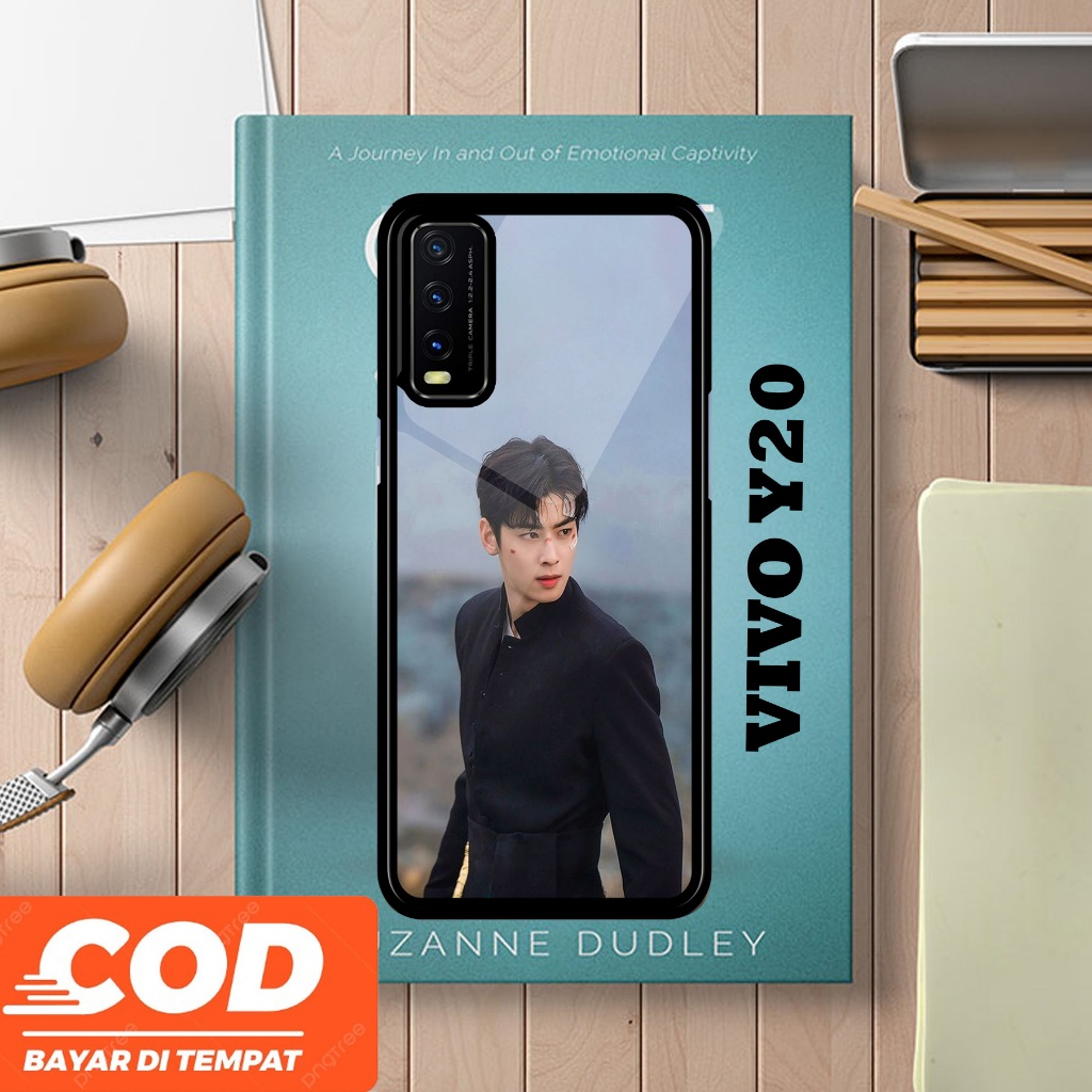 [A18] CHA EUNWOO  CASING HANDPHONE VIVO Y20 - CASE AESTHETIC - CASING VIRAL TERBARU VIVO Y20 - CASIN
