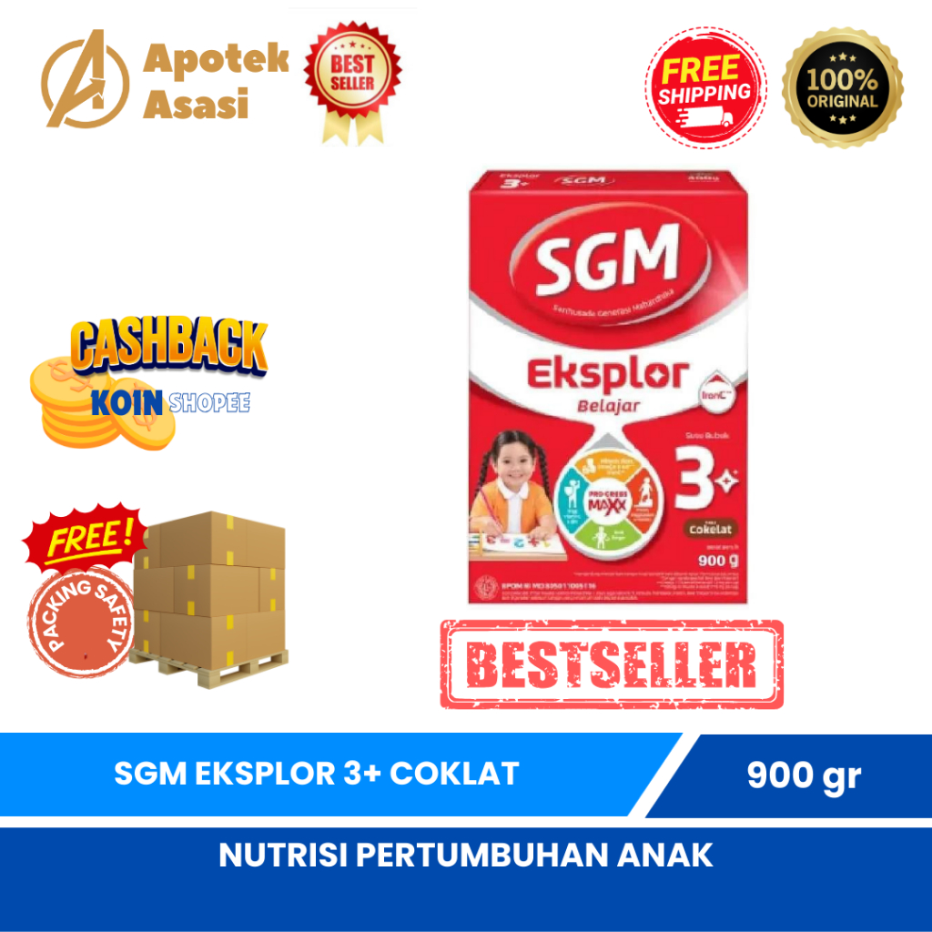 

SGM EKSPLOR 3+ USIA 3-5 TAHUN MADU 600 GR BOX