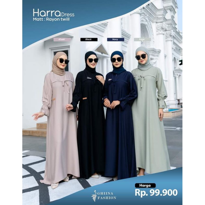 HARRA DRESS RAYON TWILL ORI GHINA FASHION ✔️