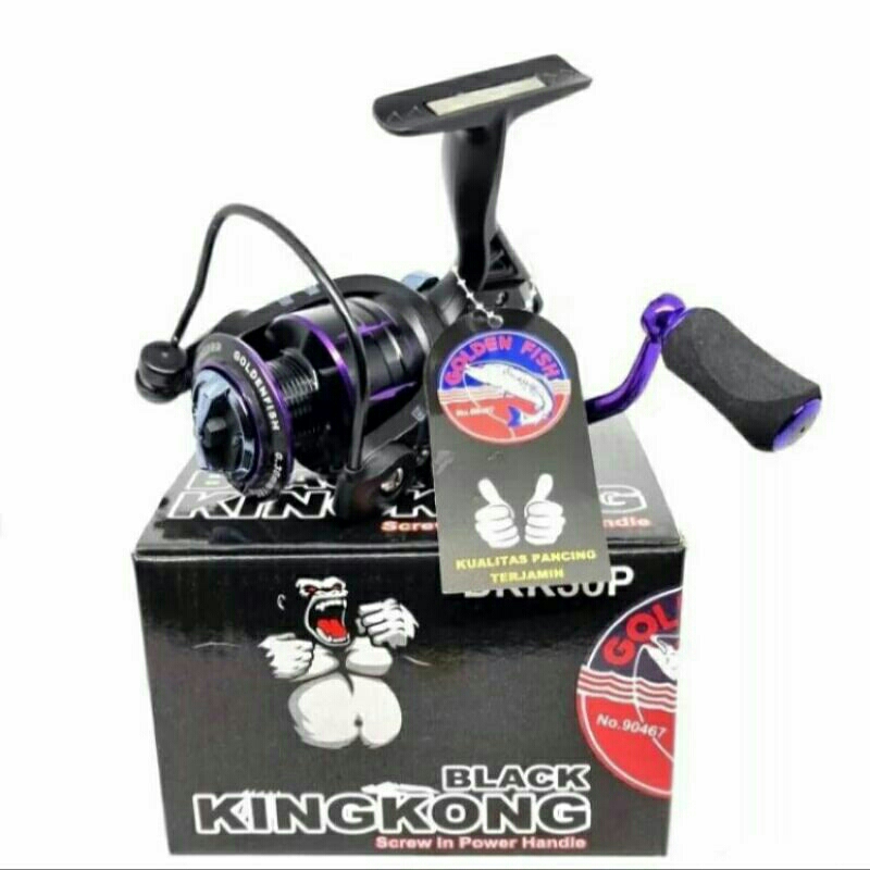REEL GOLDEN FISH BLACK KINGKONG BKK 30 POWER HANDLE