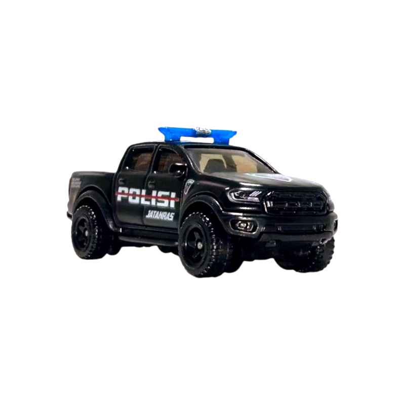 DIECAST SKALA 1/64 HOTWHEELS FORD RANGER RAPTOR CUSTOM POLISI JATANRAS SCAL3 1:64 HOT WHEELS FORD RA