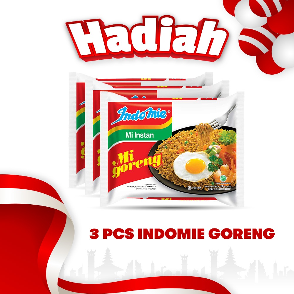 

Tidak Untuk Dijual - Gimmick Indomie Mie Instan Goreng 84g (3 Packs)