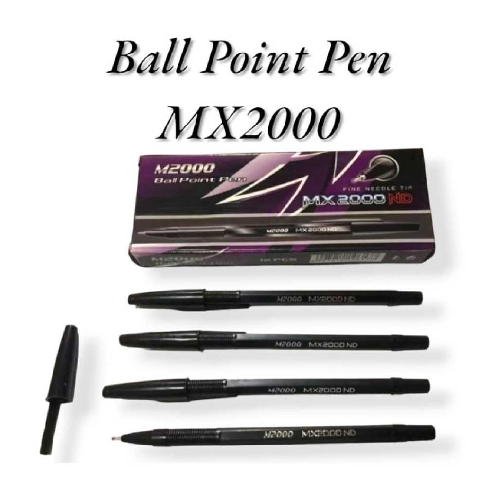 

Pulpen MX2000 1 Lusin / Pen Ball Point Murah Warna Hitam