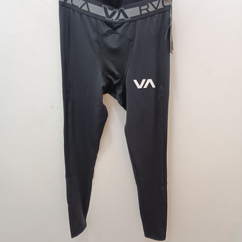 Celana panjang legging pria Rvca compression pants new black