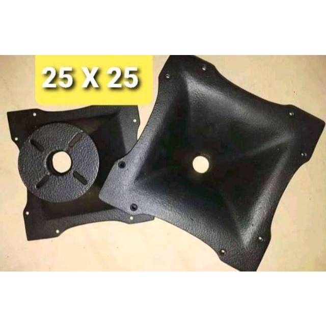 horn tqweeter,corong horn tweeter,horn tweeter bahan almunium,horn tweeter ukuran 25x25