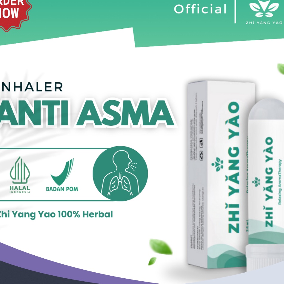 BERKUALITAS ZHI YANG YAO INHALER ASMA  MEREDAKAN ASMA  GEJALA ASMA  ESSENTIAL OIL AROMATERAPI  PENGG