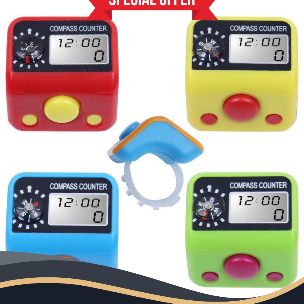 EKSTRA PROMO Tasbih digital figer counter tasbih kompas digital modelJXN19