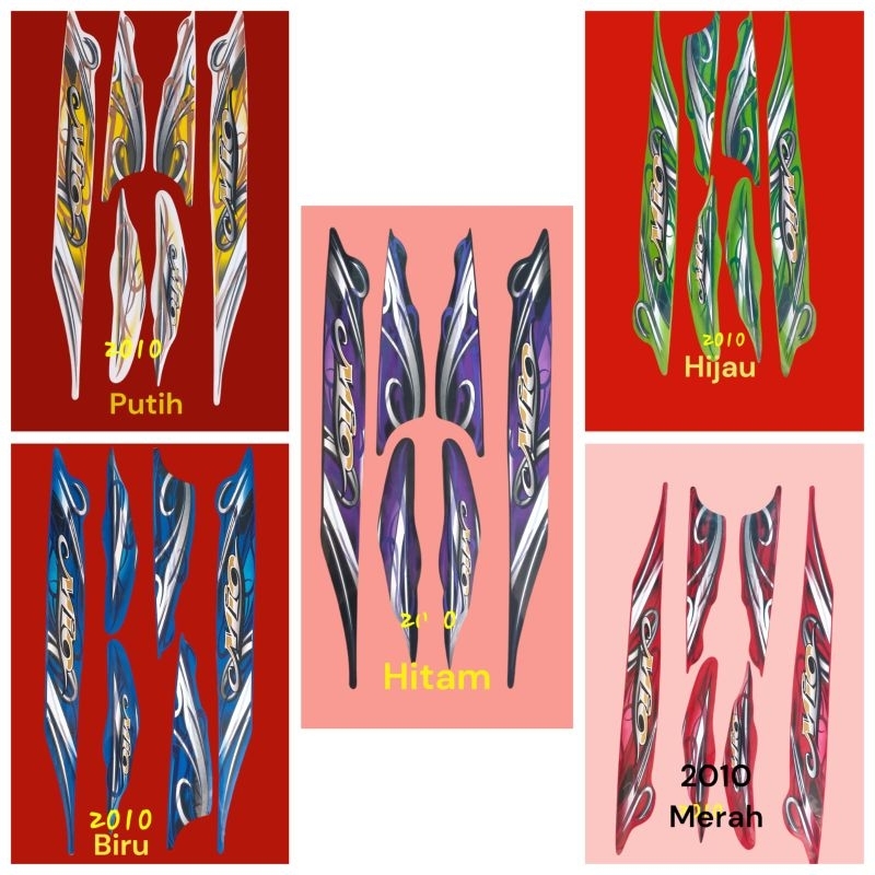 stiker body mio 2010 striping lis body mio 2010