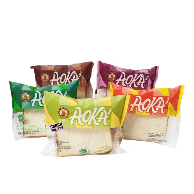 

[Paket Isi 5] Aoka Roti Panggang All Variant 65 gr