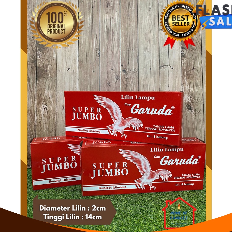 DISKON BESAR Lilin Mati Lampu  Lilin Putih  Lilin Batang  Lilin Penerangan  Lilin Garuda Super Jumbo