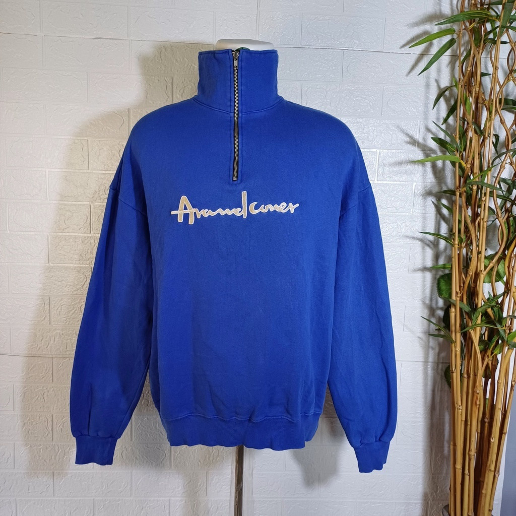 SWEATER CREWNECK ZIPHALF ACOVER ORIGINAL, SIZE L (SECOND BRANDED) CN0201 Rp285.000
