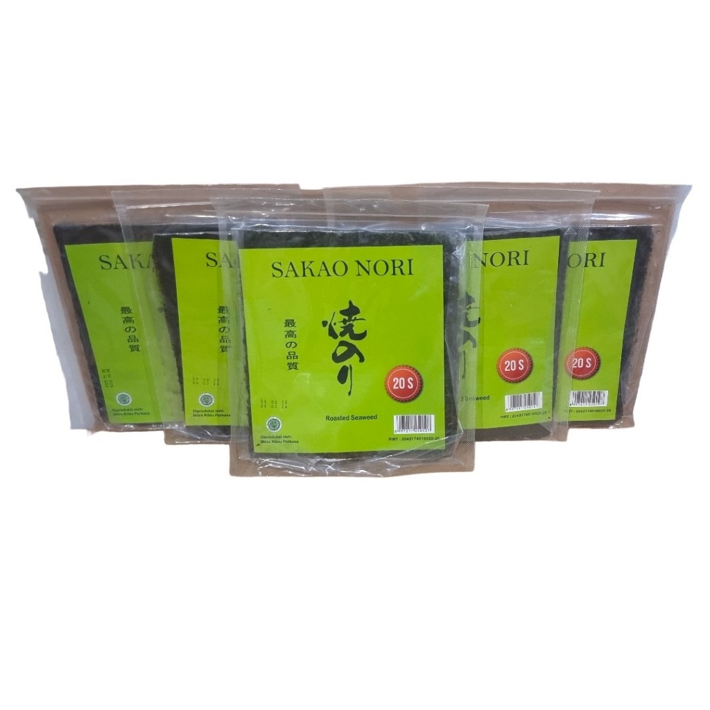

Nori Sushi Rumput Laut Seaweed halal Ukuran 21 x 19 Tokinori 10 20 Sheet sakao special grade (Pack)