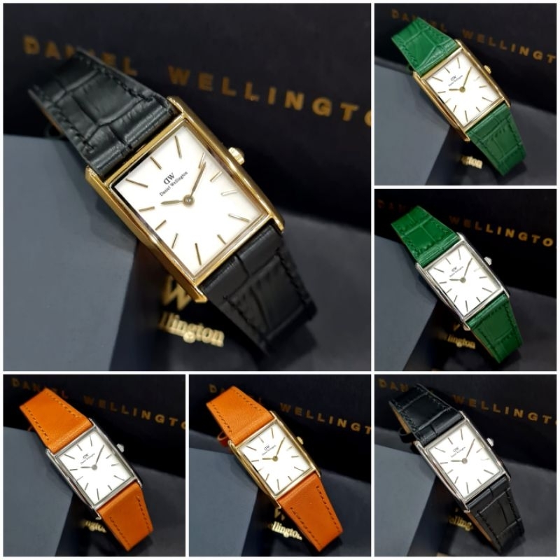 Daniel Welington DW Bound Croco Square, Jam Tangan Wanita Original