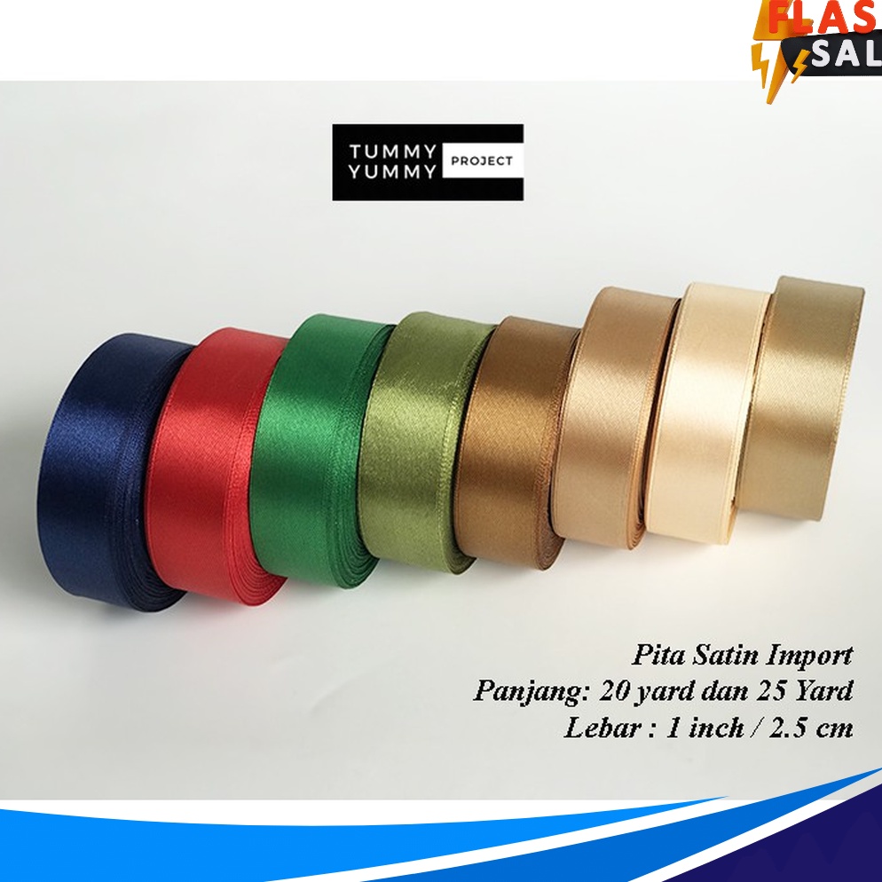 

CEPAT PITA SATIN 1 25 cm 1 ROLL 2 yard