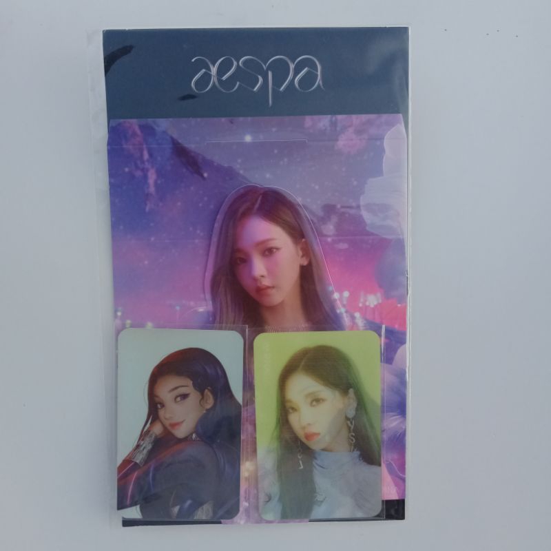 Karina aespa black mamba hologram photocard stande