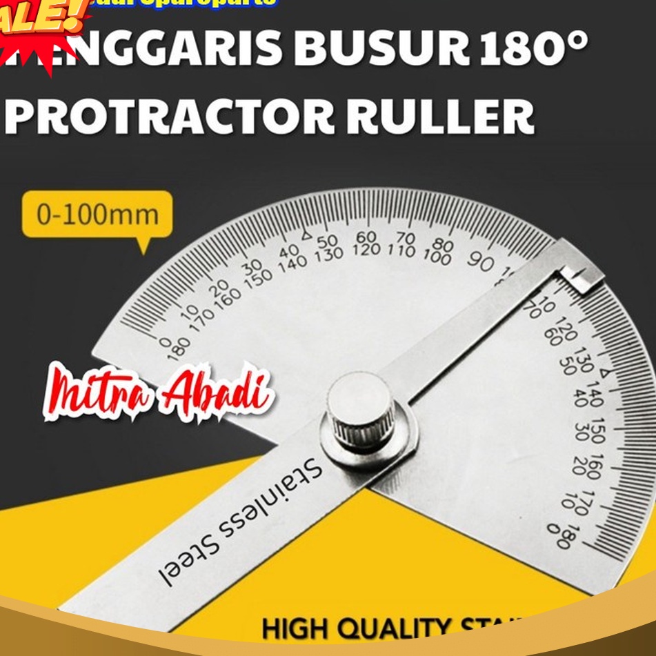 

TERBARU Penggaris Busur 18 Stainless Steel Protractor Angle Ruler