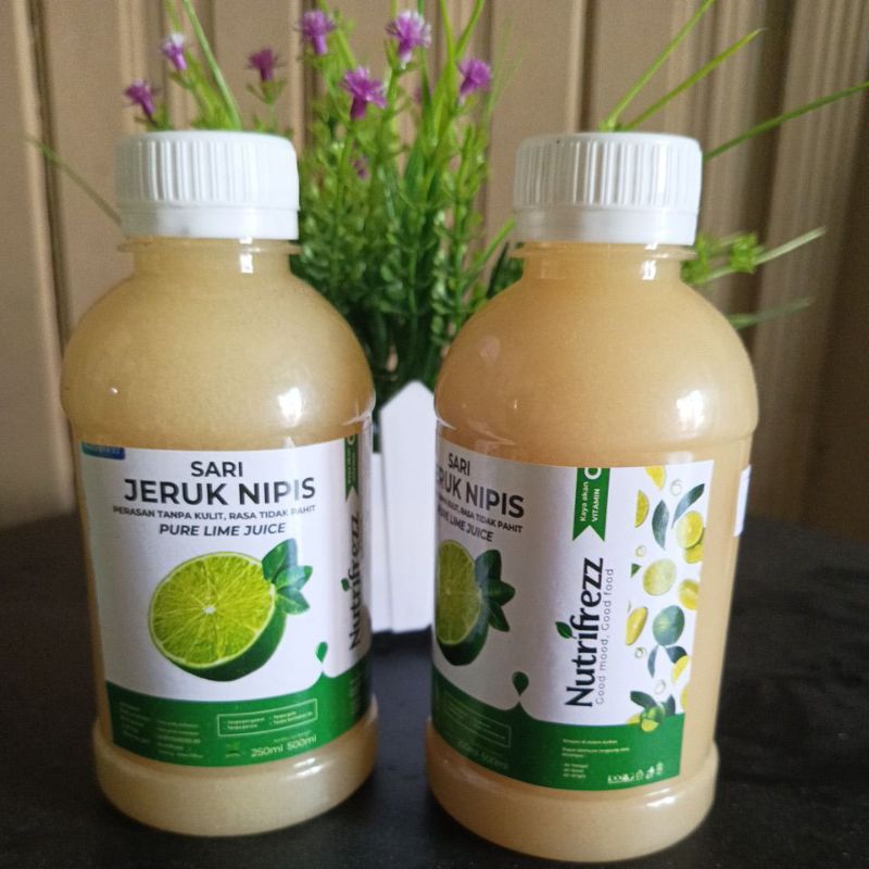 

Sari Jeruk Nipis Lime Juice 250 ml Nutrifrezz