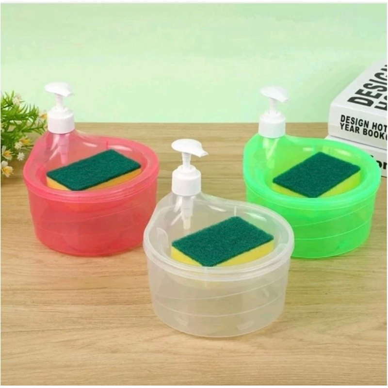 (GRATIS SPONGE) DISPENSER SABUN CUCI PIRING , TEMPAT SABUN CUCI PIRING , TEMPAT SABUN CUCI PIRING SE