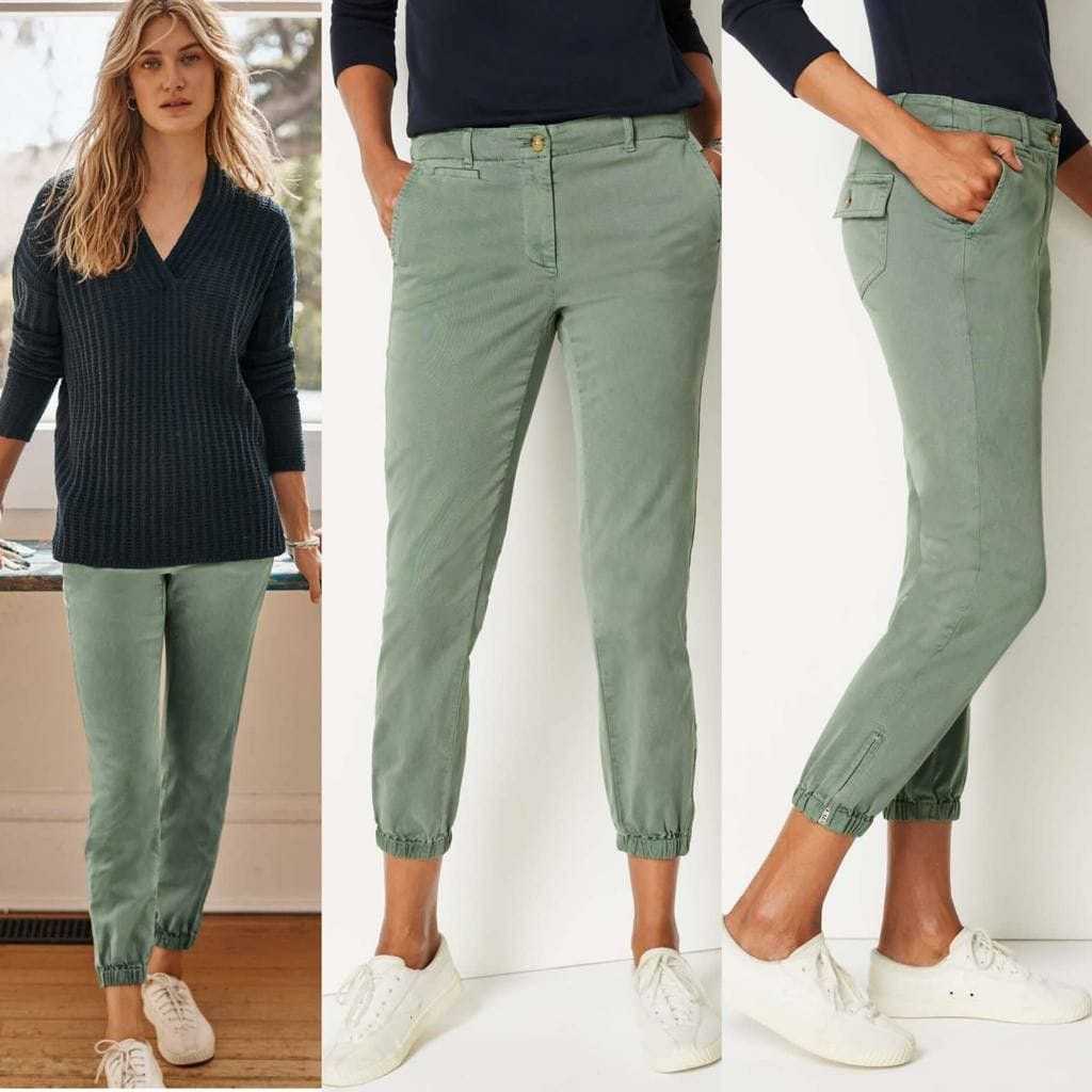 Celana J.Jill Chinos Joggers Zip ankle Pants