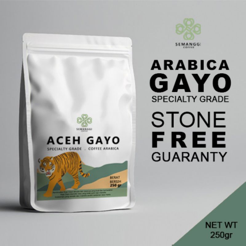 

kopi bubuk arabica gayo (biji/bubuk) 250 gram semanggi coffee specialty grade