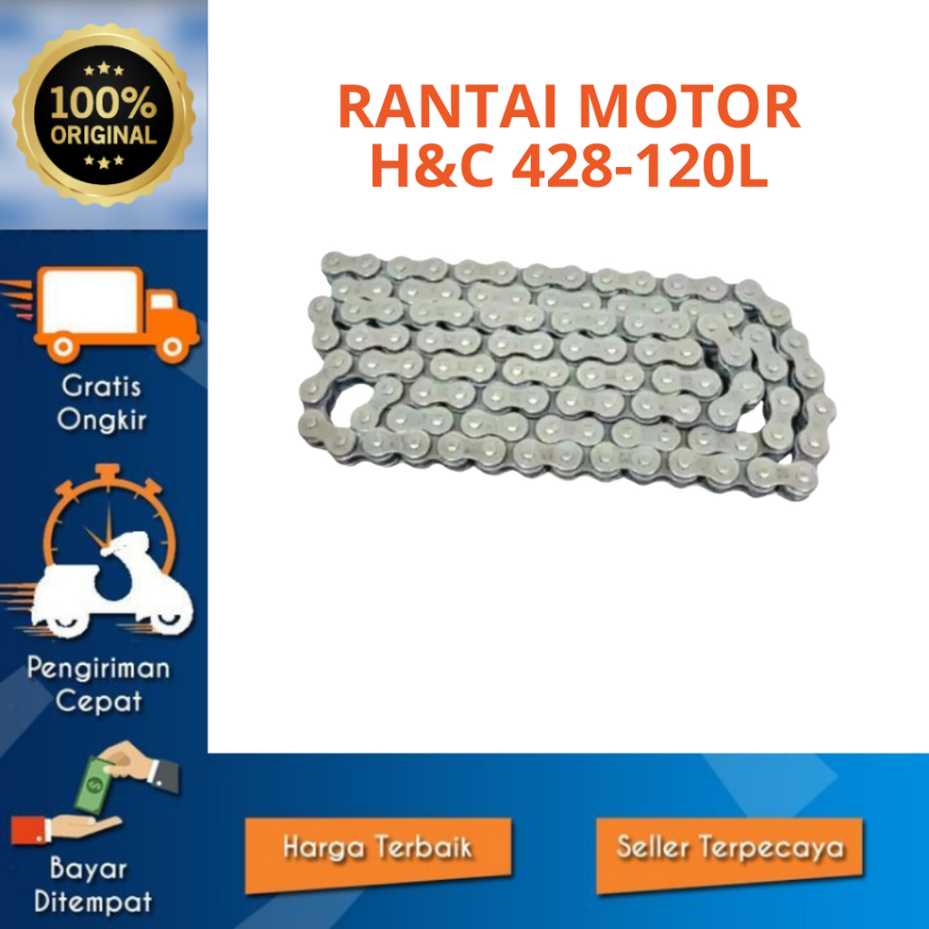 RANTAI MOTOR PRESS H&C 428-120L