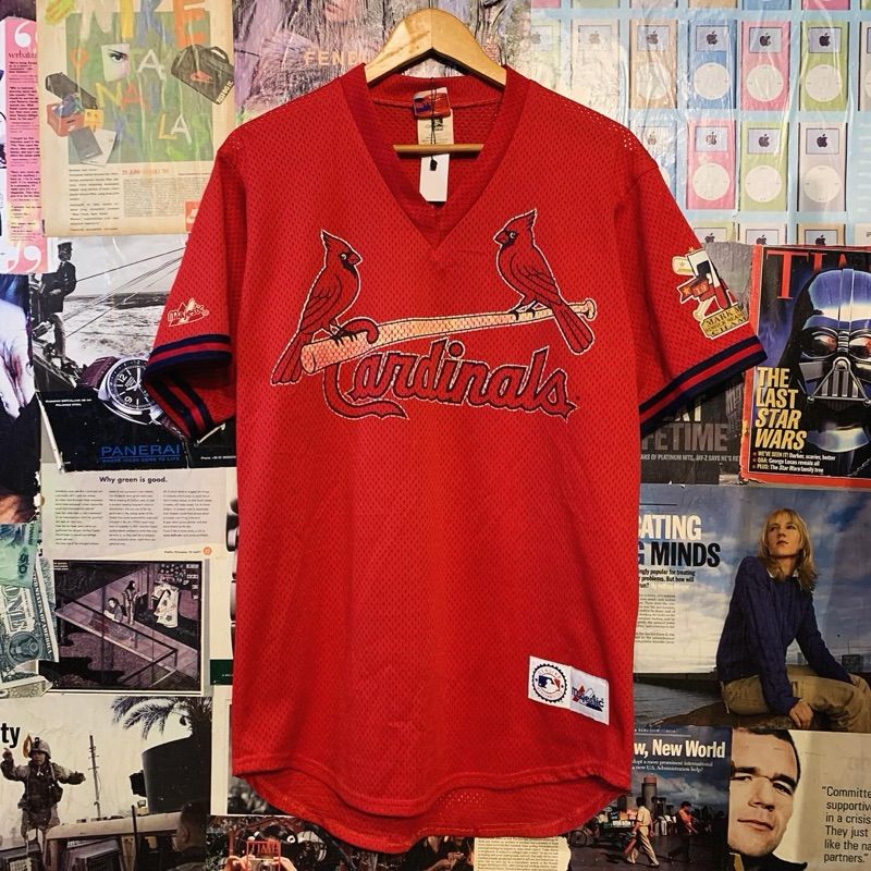 Vintage Jersey MLB Majestic Baseball St Louis Cardinals Red Mark McGwire Original