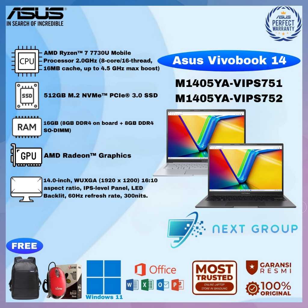 Asus Vivobook 14 M1405YA-VIPS751/M1405YA-VIPS752