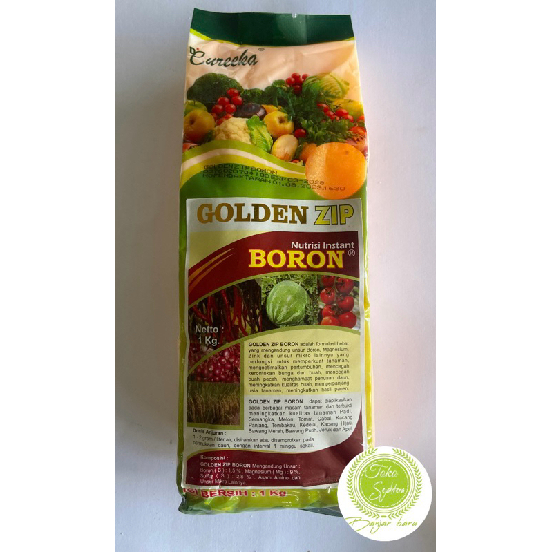 Pupuk Boron GOLDEN ZIP 1KG Nutrisi Instan Pupuk Boron