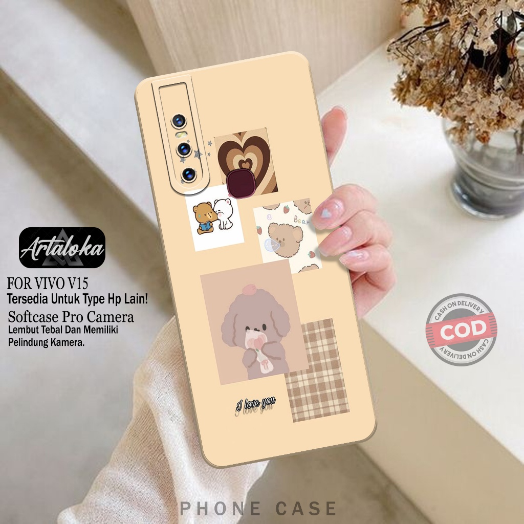 Softcase Hp VIVO V15 Fashion Case Kartun Case VIVO V15 Silikon TPU Pro Camera Casing VIVO V15 Cover 