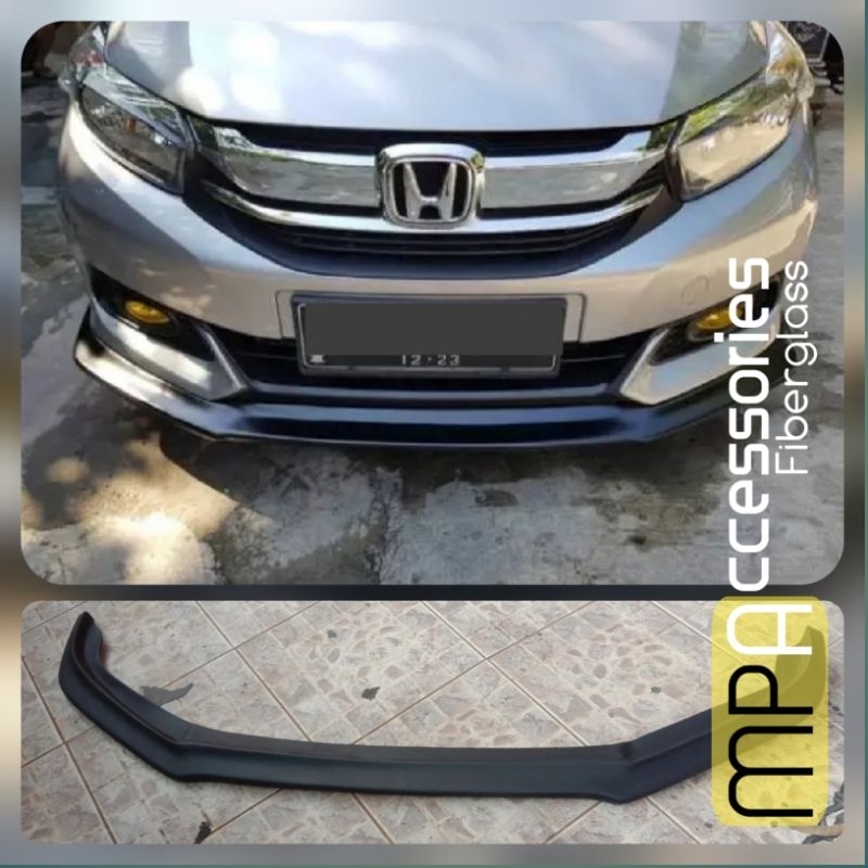 Front Lips winglet nyambung Bumper Bemper Honda Mobilio type S dan E facelift tahun 2017-2023