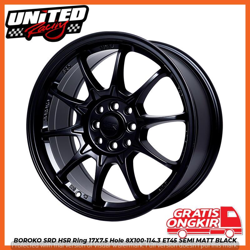 VELG SPORTY RING 17 MOBIL CITY LANCER ALTIS COROLLA SOLUNA R17 HSR BOROKO SRD CE28 BLACK
