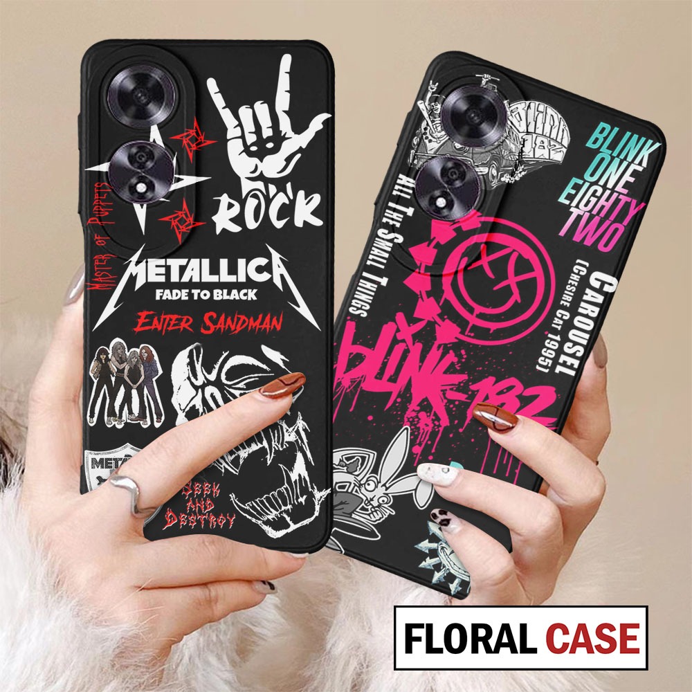 Case OPPO A60 OPPO A38 OPPO A18 OPPO A5s Softcase Handphone Terbaru Motif Fashion FLORALCASE (GO68)