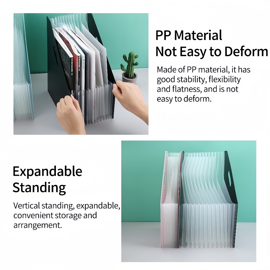 Standing File F4 / File Folder Document Bag A4 / Tas Dokumen File File Filling Folder 13 Sekat