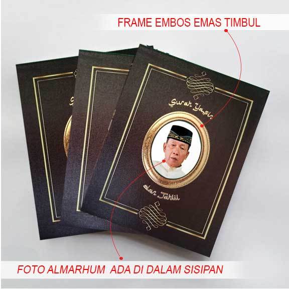 buku yasin cover embos timbul