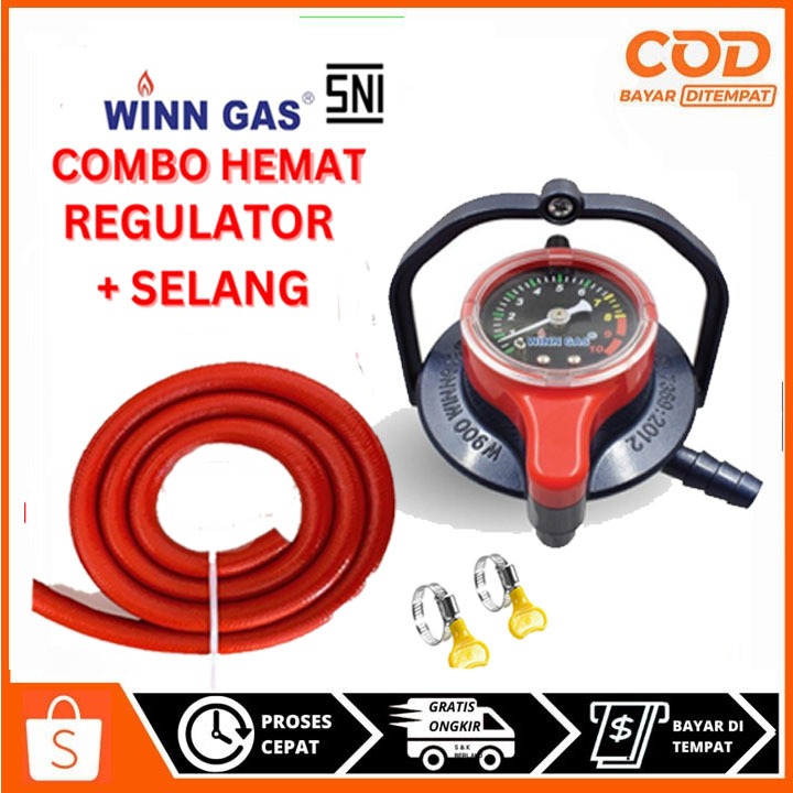 Selang + Regulator Winn Gas W 900 M / Selang + Regulator Winn Gas W900M / Selang Regulator W900M / S