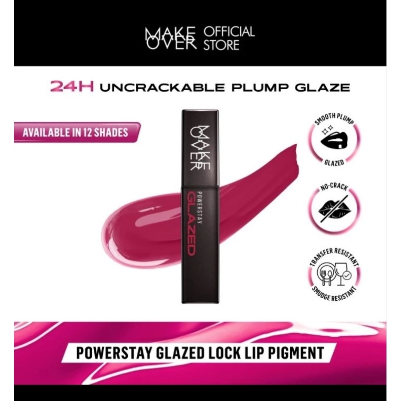 MAKE OVER Powerstay Glazed Lock Lip Pigment (PRODUK VIRAL)