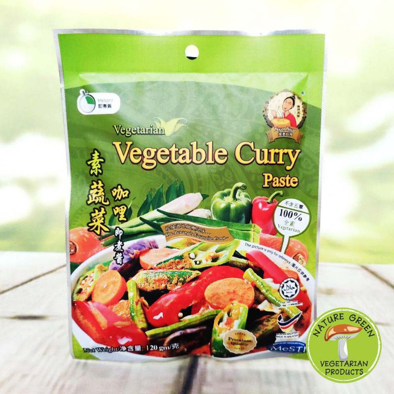 

Nyor Nyar Vegetarian Vegetables Curry Paste 120g Bumbu Kari Vegan