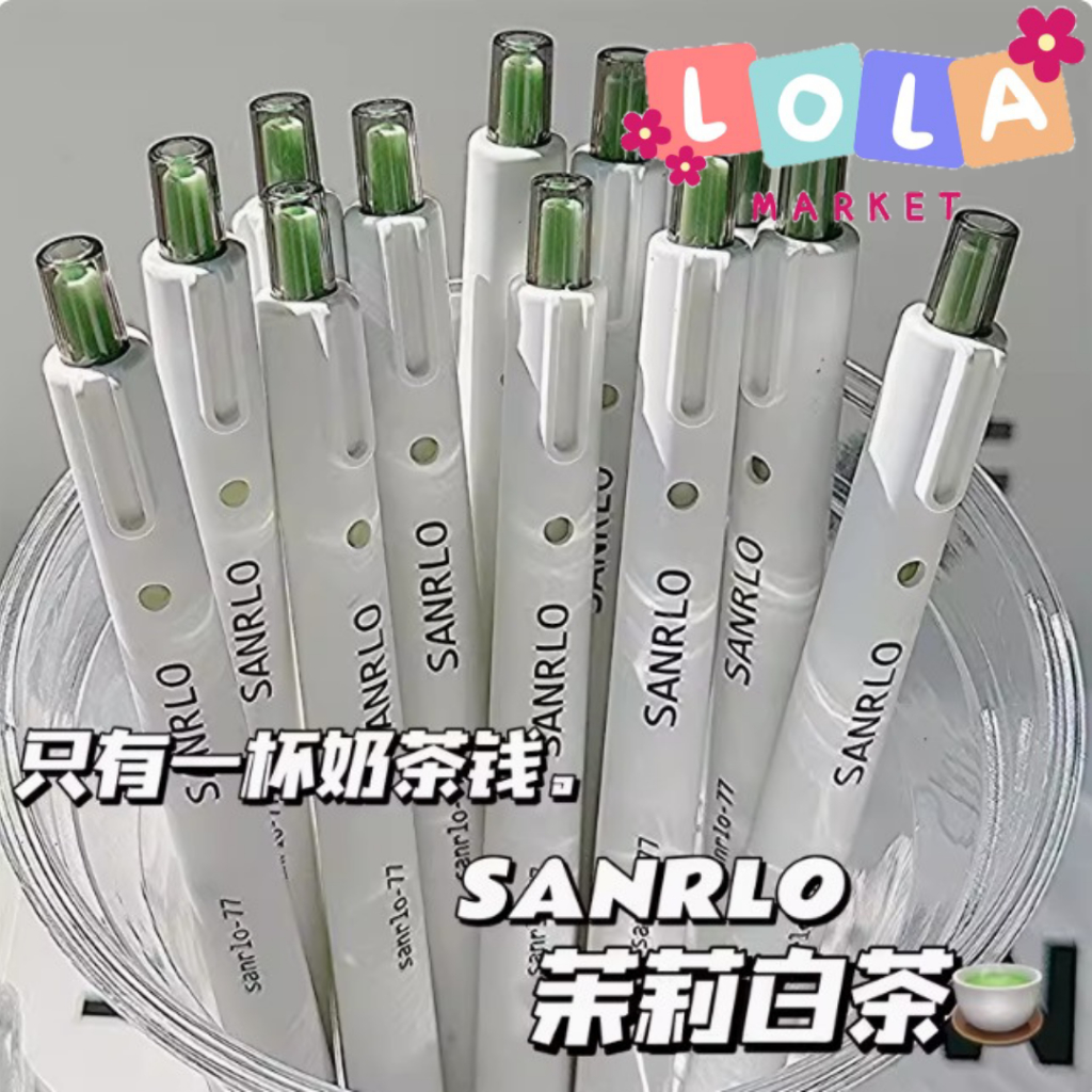 

Pena alat tulis kantor pena gel 0.5mm tekan tipe huruf sederhana