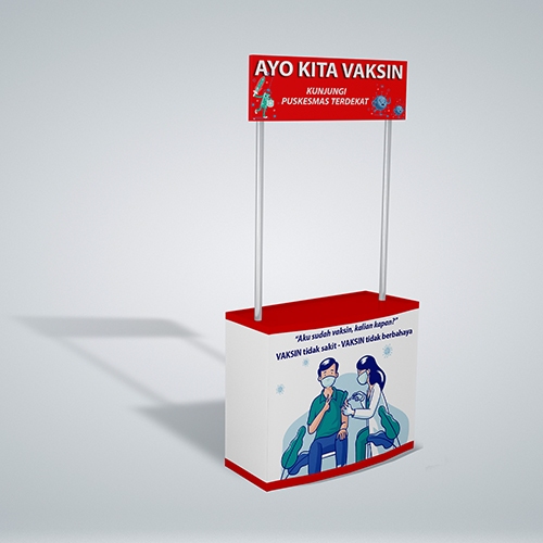 Event Desk / meja promosi | Booth Portable Meja lipat | Pop up Table