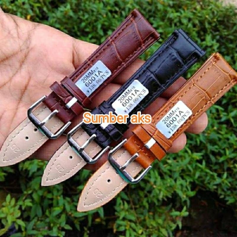 Strap Tali Jam Tangan Kulit Casio MTP V LTP V Tali Jam Kulit Premium Casio LTP-V MTP-V Bonus Pen Tal