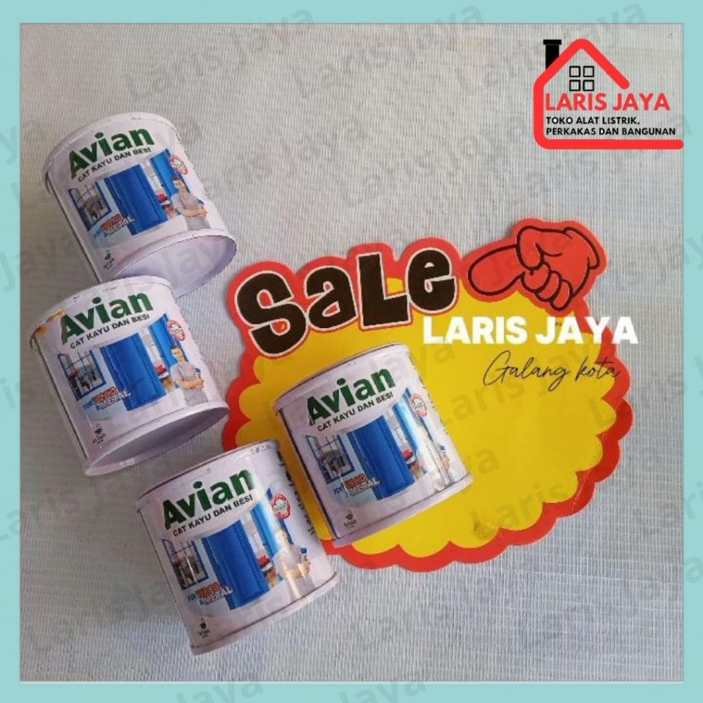 

Cat Minyak Kayu dan Besi Kilat Avian 100cc Kecil
