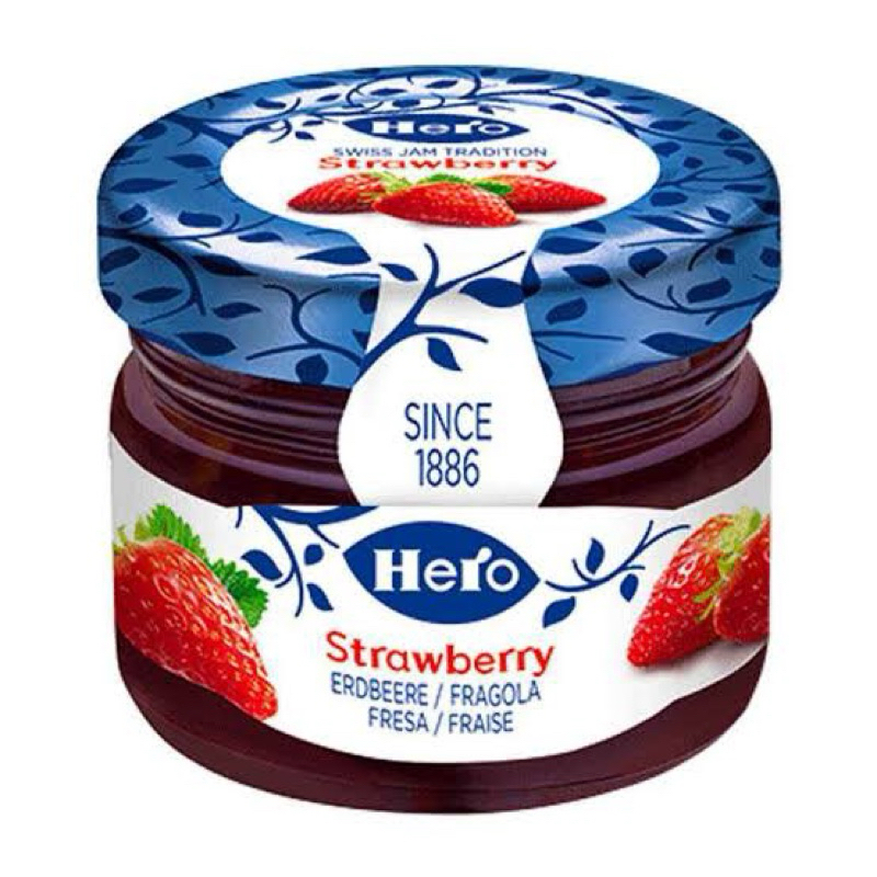 

HERO jam mini fruit spread 28.3 gr high quality import from Swiss