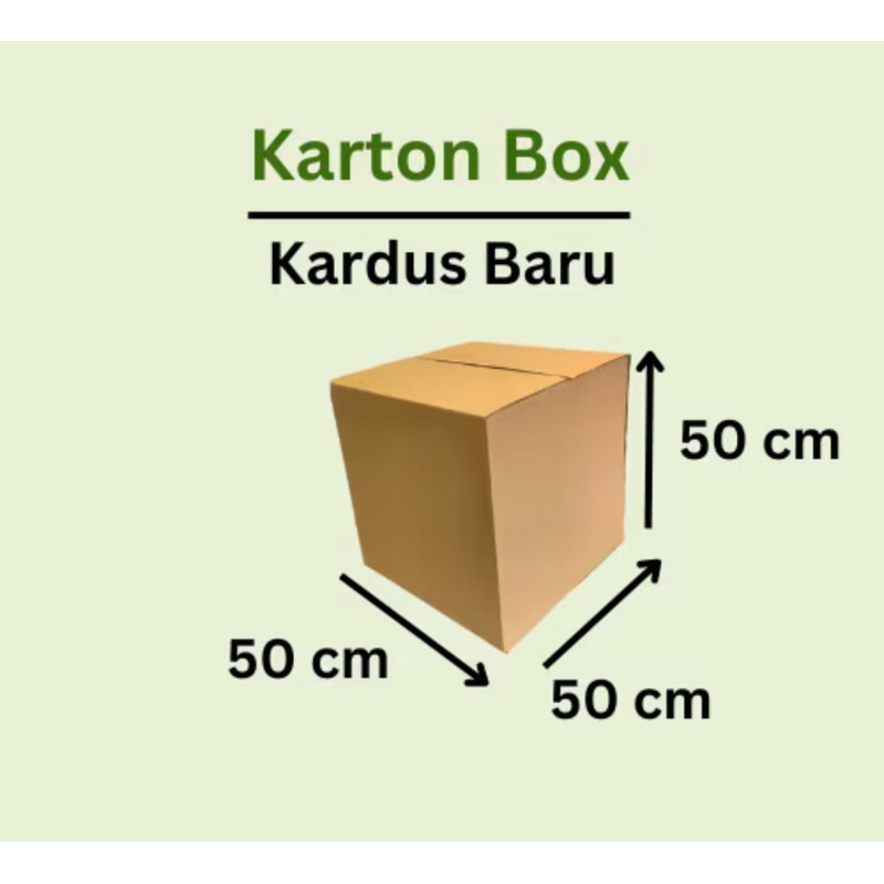 

50x50x50 cm kardus besar packing kemasan kraft karton kotak packaging dus box