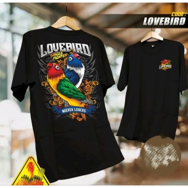 KAOS SINGLE FIGHTER LOVEBIRD DTF WARNA