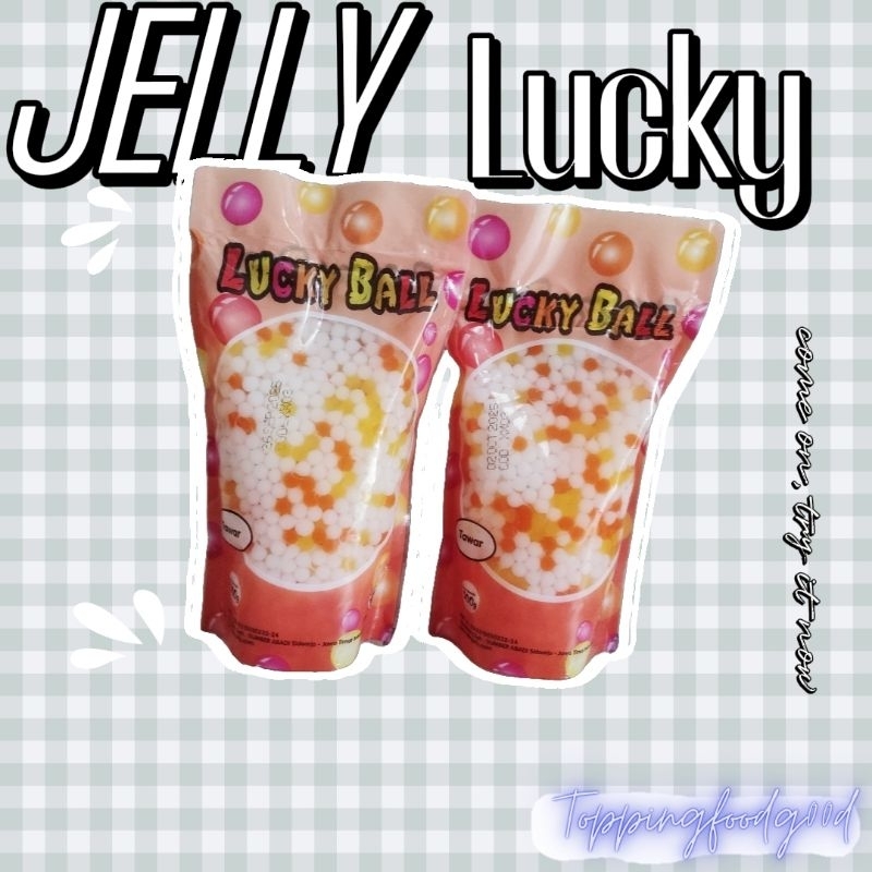 

lucky ball tawar/Mutiara warna tawar 500gr topping minuman jelly berbagai macam karakter