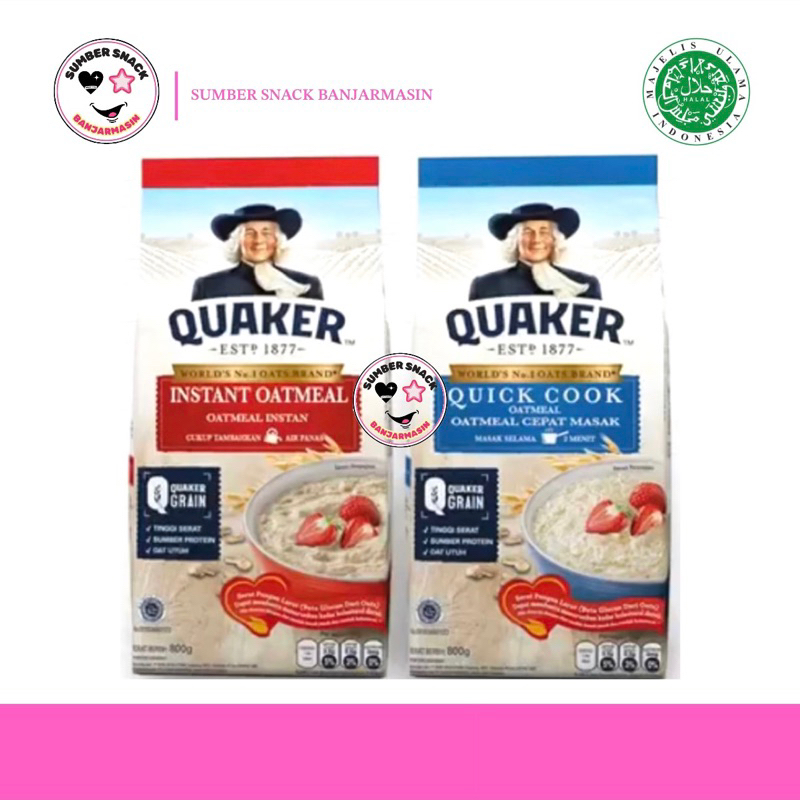 

Quaker Oatmeal (2 Varian) (2 Ukuran)