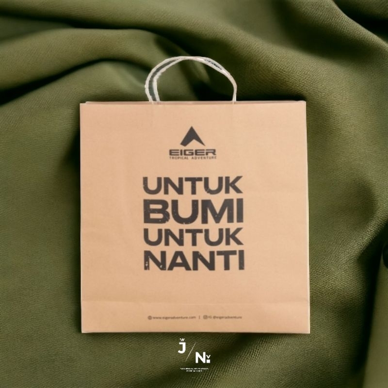 

PAPPER BAG EGRGREEN SIZE M 24L