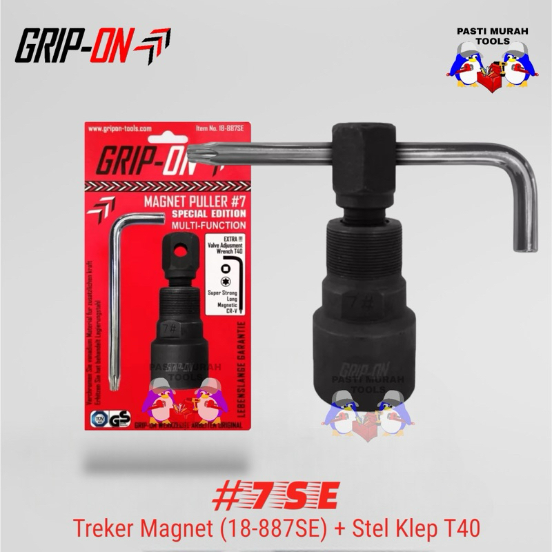 GRIP-ON 18-887SE TREKER MAGNET NO. 7 PULLER & KUNCI STELAN KLEP MOTOR
