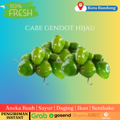 

Cabe Gendot Hijau Segar - Pedas Khas, Aroma Nikmat untuk Masakan Spesial